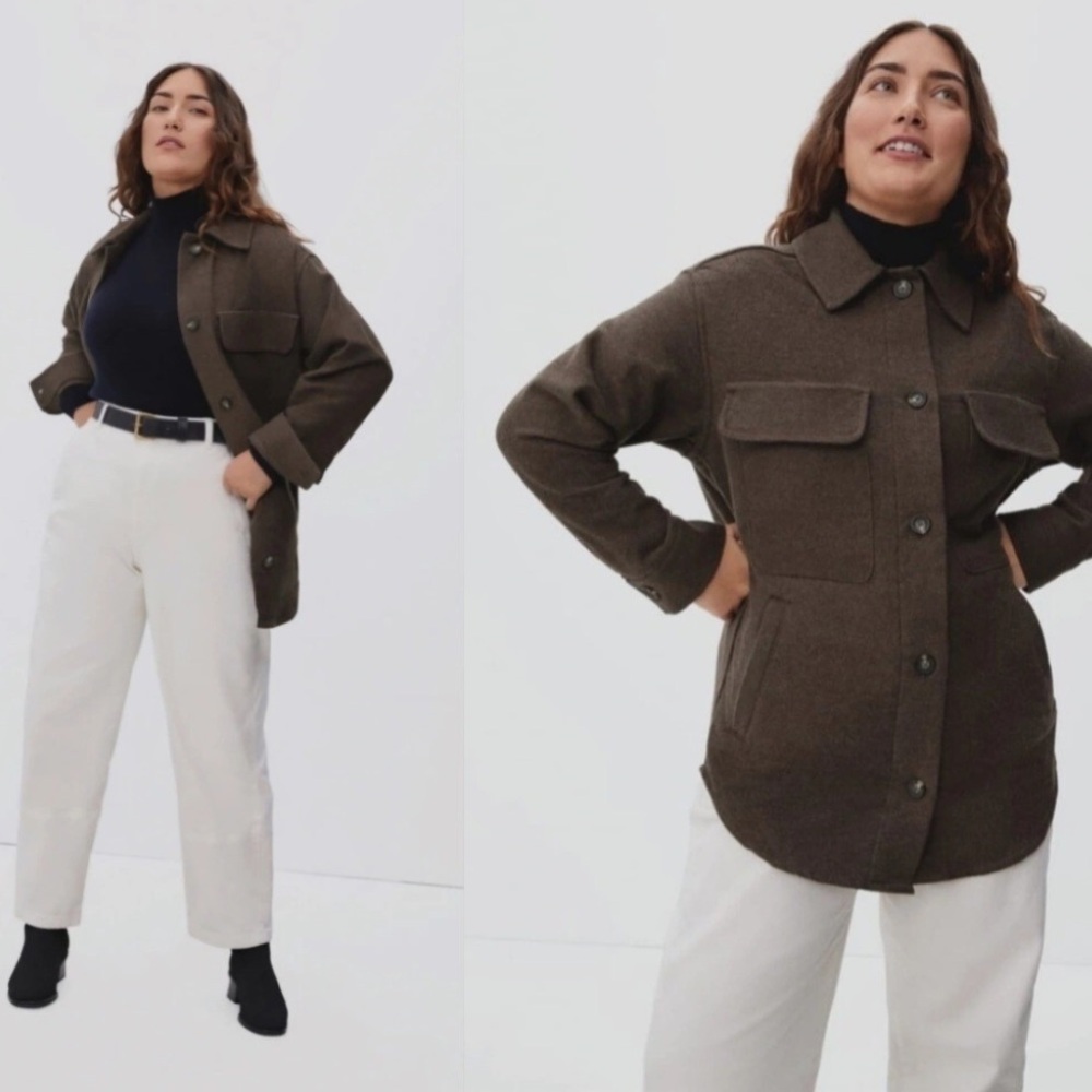 EVERLANE Boyfriend Barn Jacket - Chocolate Brown